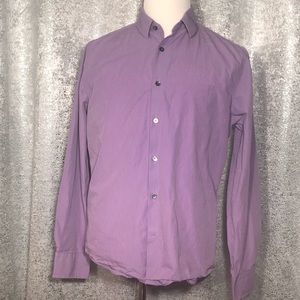 🍀 EXPRESS-Purple Fitted Dress Shirt